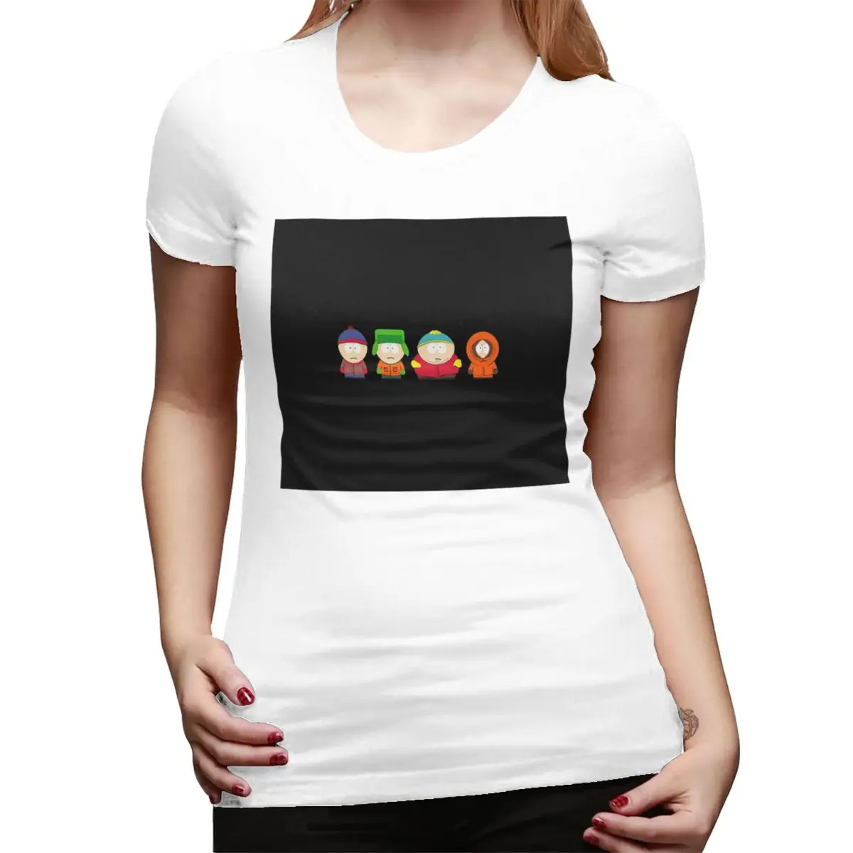 Southpark футболка с героями мультфильмов аниме для мальчиков, уличная одежда с круглым вырезом, футболки, женская летняя одежда с короткими рукавами, топы
Southpark футболка с героями мультфильмов аниме для мальчиков, уличная одежда с круглым вырезом, футболки, женская летняя одежда с короткими рукавами, топы