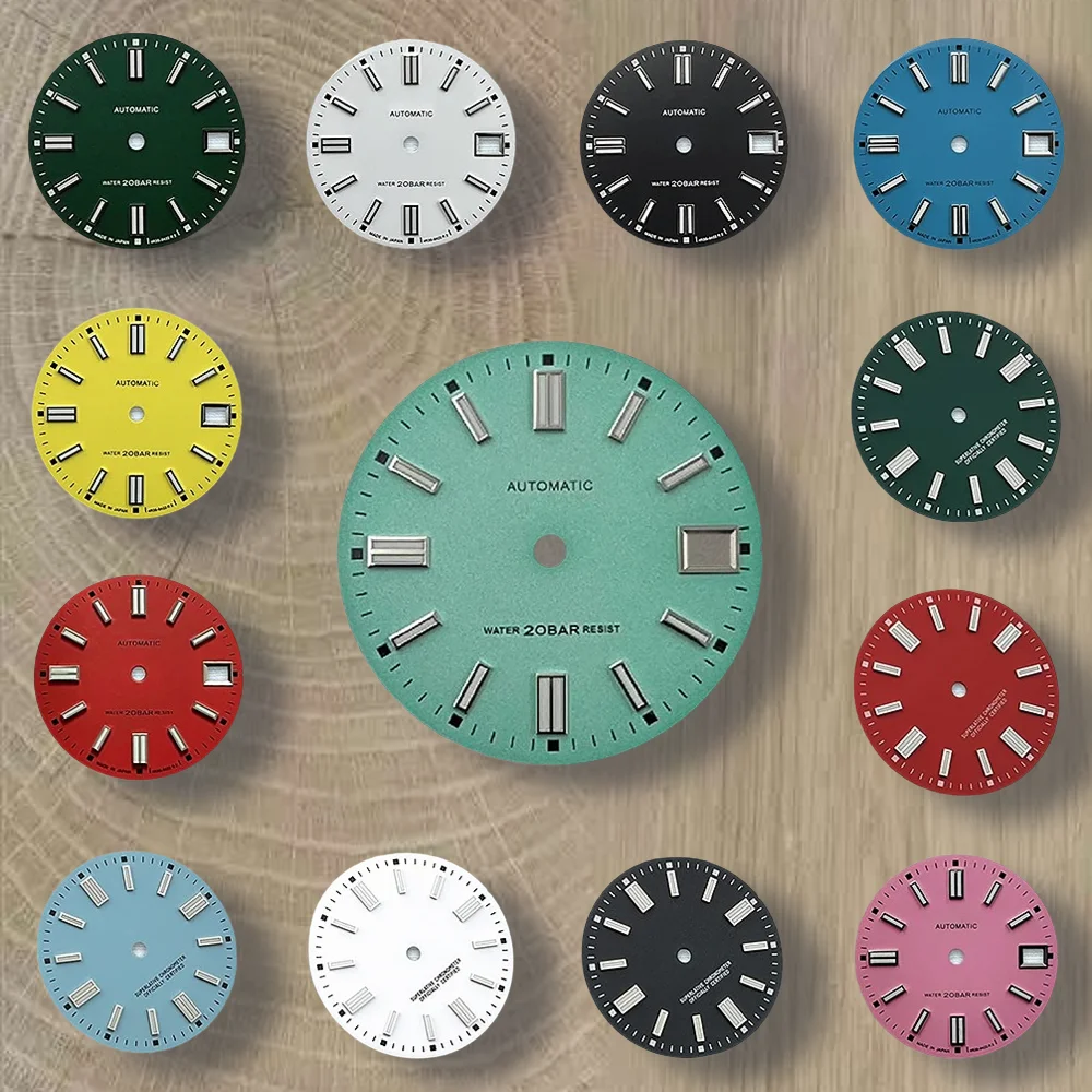 28.5mm S Logo NH35 Dial Matte Dial Fit NH35 Movement C3 Strong Green Luminous Day Just NH35 Watch Modification Accessories
28.5mm S Logo NH35 Dial Matte Dial Fit NH35 Movement C3 Strong Green Luminous Day Just NH35 Watch Modification Accessories