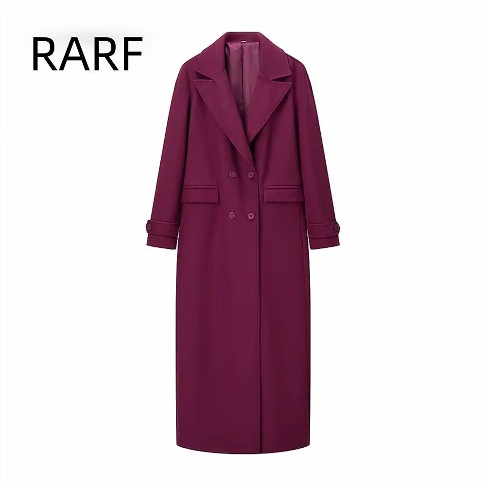 2024 Autumn New Style Women's Loose Casual Long Sleeve Double breasted Blended Long Coat Coat
2024 Autumn New Style Women's Loose Casual Long Sleeve Double breasted Blended Long Coat Coat