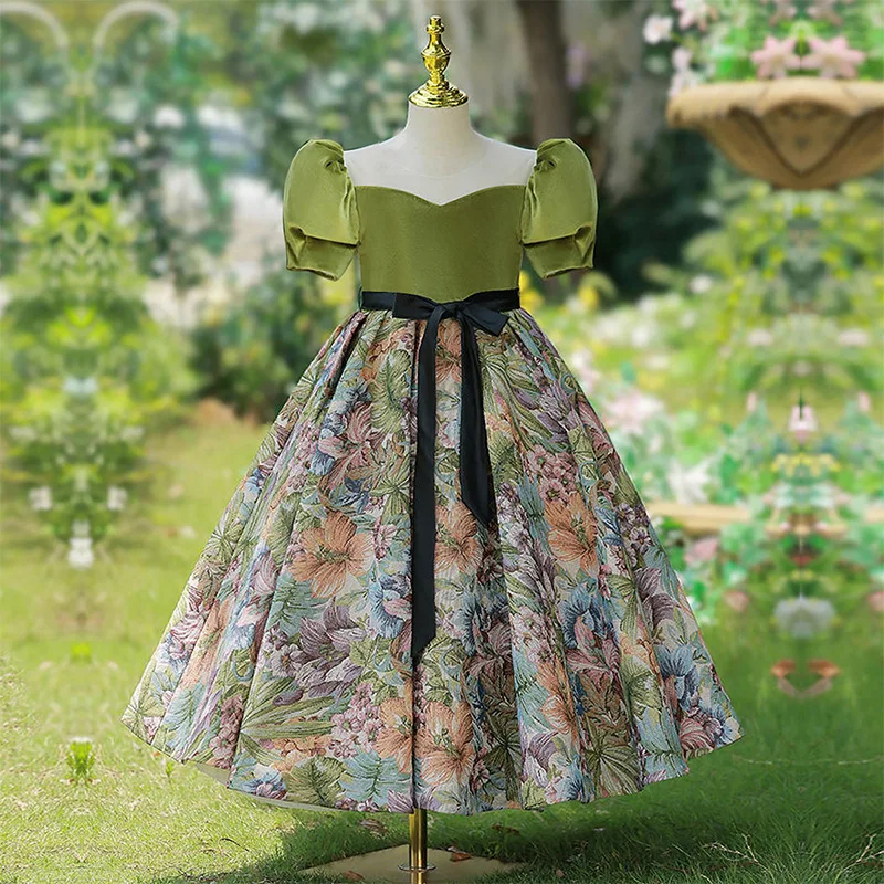 Fashion Baby Girl Princess Dress Velvet Puffy Sleeve Child Vintage Flower Elegant Vestido Kids Birthday Party Baby Clothes 5-16Y
Fashion Baby Girl Princess Dress Velvet Puffy Sleeve Child Vintage Flower Elegant Vestido Kids Birthday Party Baby Clothes 5-16Y