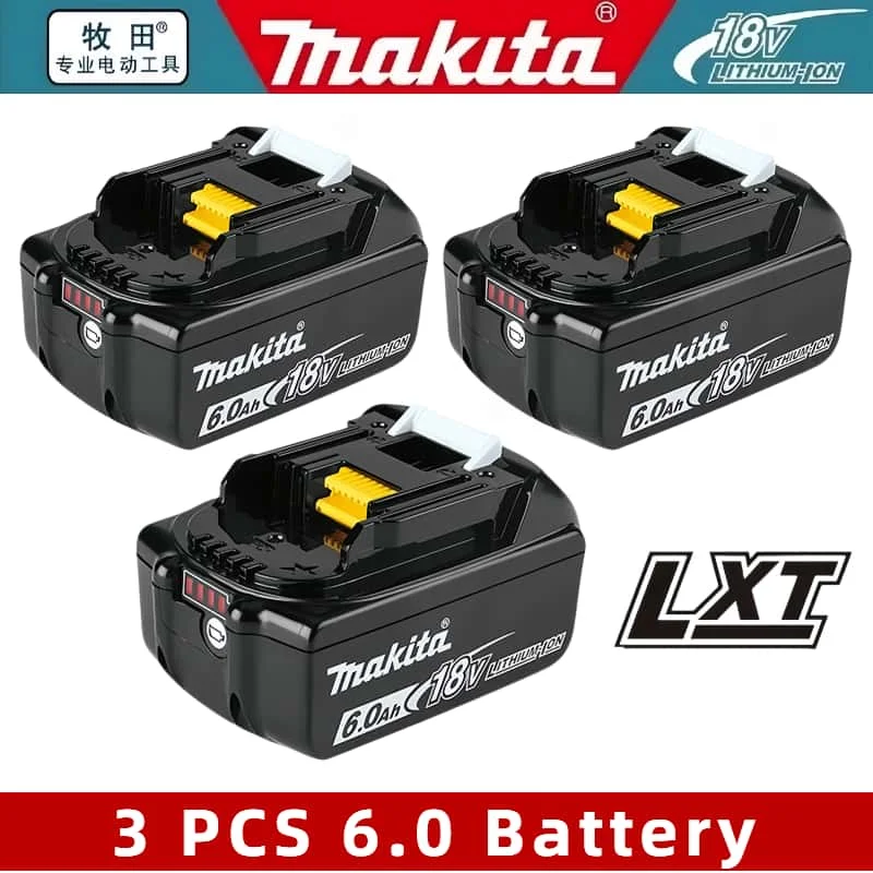 Genuine Makita 18V rechargeable battery for Makita BL1860 BL1850B BL1850 BL1840 BL1830B power tools Replacement Lithium Battery
Genuine Makita 18V rechargeable battery for Makita BL1860 BL1850B BL1850 BL1840 BL1830B power tools Replacement Lithium Battery