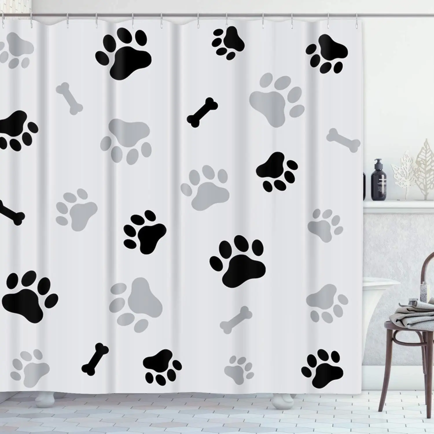 Waterproof Paw Print Shower Curtain Dog Cat Pet Lover Bathroom Curtain Liner Novelty Decoration Modern Pet Accessories for Home
Waterproof Paw Print Shower Curtain Dog Cat Pet Lover Bathroom Curtain Liner Novelty Decoration Modern Pet Accessories for Home