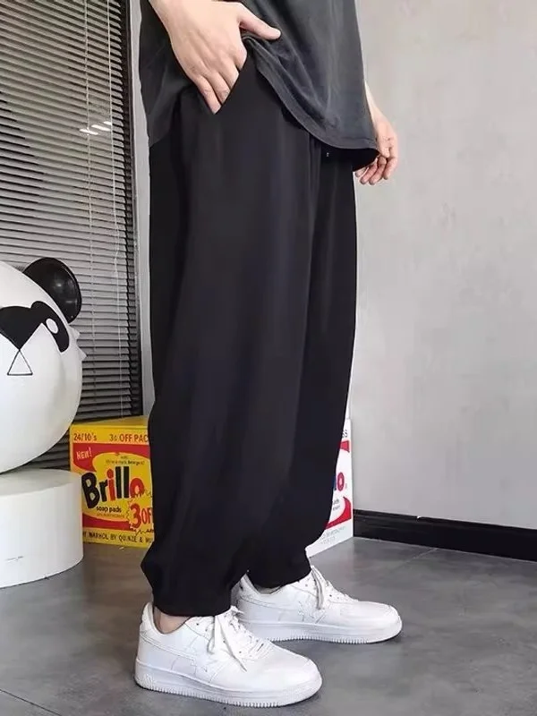 Мужские летние брюки свободного кроя из ледяного шелка с охлаждающим эффектом, прямые штанины, повседневные, большие размеры, полиэстер
Мужские летние брюки свободного кроя из ледяного шелка с охлаждающим эффектом, прямые штанины, повседневные, большие размеры, полиэстер