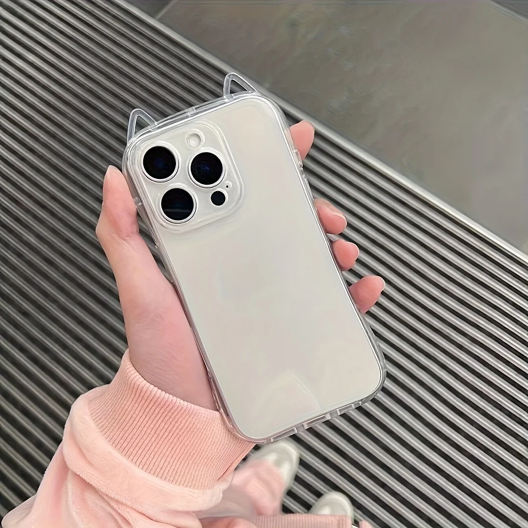 Cute Cat Ear Phone Case for iPhone17/16/16ProMax/15/14/13/12ProMax/11/11Pro Anti-drop protection Cat ear design
Cute Cat Ear Phone Case for iPhone17/16/16ProMax/15/14/13/12ProMax/11/11Pro Anti-drop protection Cat ear design