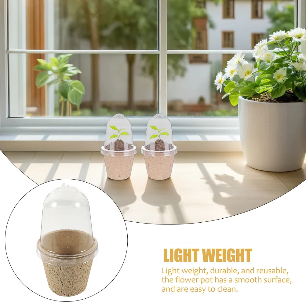 40Pcs Round Sustainable Pulp Nursery Pots Seedling Containers with Balanced Moisture Control Ideal for Transplanting Germination
40Pcs Round Sustainable Pulp Nursery Pots Seedling Containers with Balanced Moisture Control Ideal for Transplanting Germination