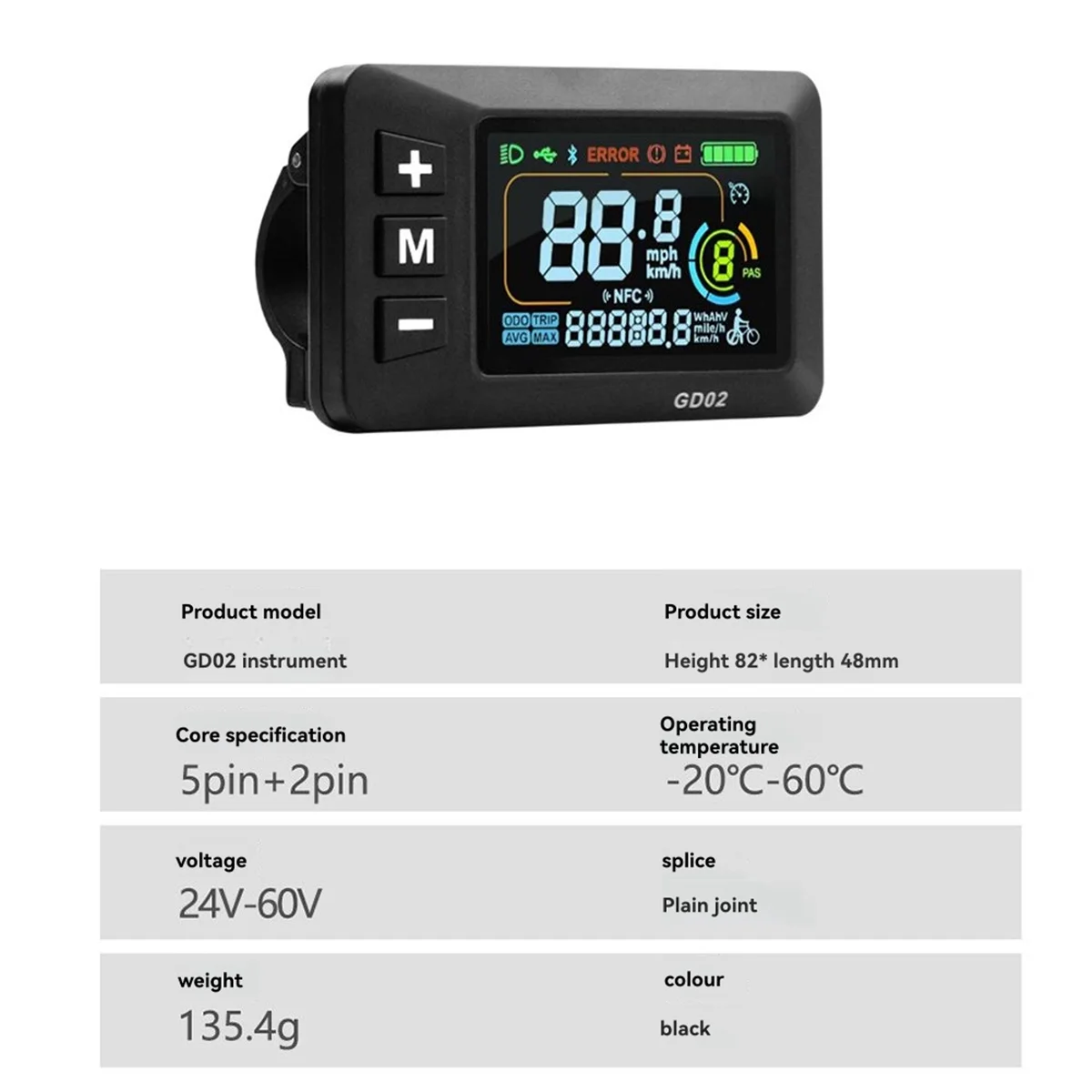 36V 48V 15A Brushless Controller GD02 Meter LCD Display 24V-60V+Throttle Kit for Electric Scooter E-Bike Repair Kit
36V 48V 15A Brushless Controller GD02 Meter LCD Display 24V-60V+Throttle Kit for Electric Scooter E-Bike Repair Kit