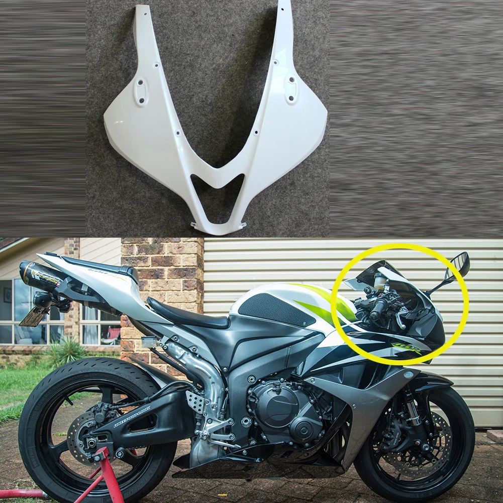 New Unpainted injection molded Upper Nose Fairing For Honda CBR 600RR F5 2007-2008
New Unpainted injection molded Upper Nose Fairing For Honda CBR 600RR F5 2007-2008