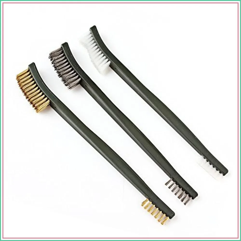 Mini Wire Brush Set, Paint and Dirt Remover, Cleaning Welding Slag and Rust, Handy Steel/Nylon/Brass Brush for Paint/Dirt (3)
Mini Wire Brush Set, Paint and Dirt Remover, Cleaning Welding Slag and Rust, Handy Steel/Nylon/Brass Brush for Paint/Dirt (3)