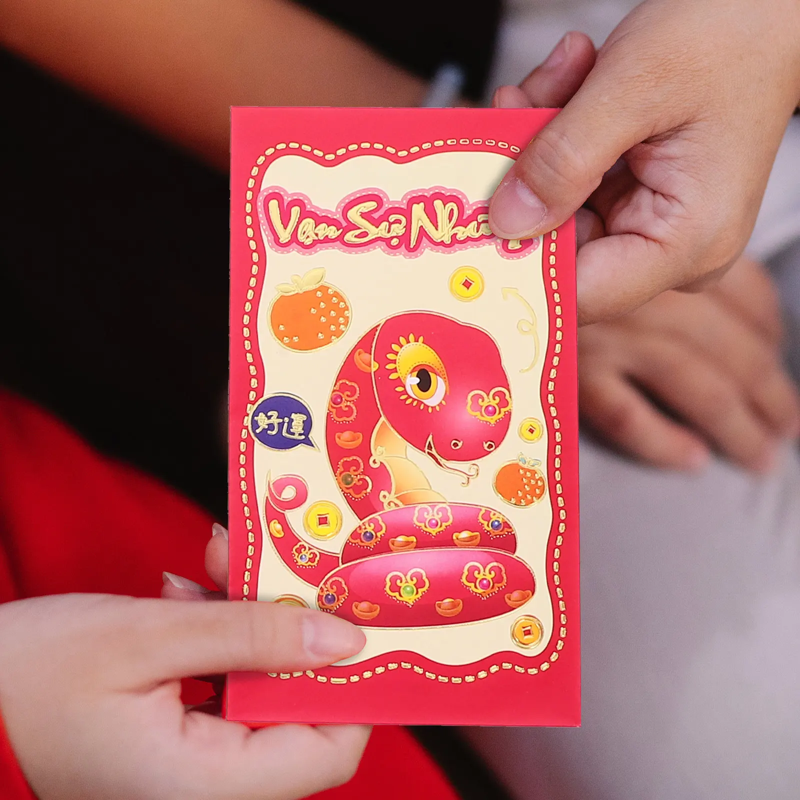 30Pcs 2025 Year of The Snake Red Envelopes Lunar New Year Lucky Money Pockets Vietnamese Design Cartoon Snake Illustration Wine
30Pcs 2025 Year of The Snake Red Envelopes Lunar New Year Lucky Money Pockets Vietnamese Design Cartoon Snake Illustration Wine