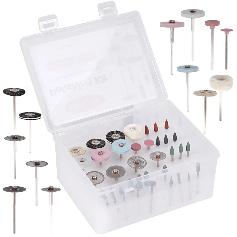 38pcs Dental Polishing Kit For Grinding Or Polish Ceramics / Porcelain Laborary DIY Hobbies Diamond Burs Brush Dentist Tool
38pcs Dental Polishing Kit For Grinding Or Polish Ceramics / Porcelain Laborary DIY Hobbies Diamond Burs Brush Dentist Tool