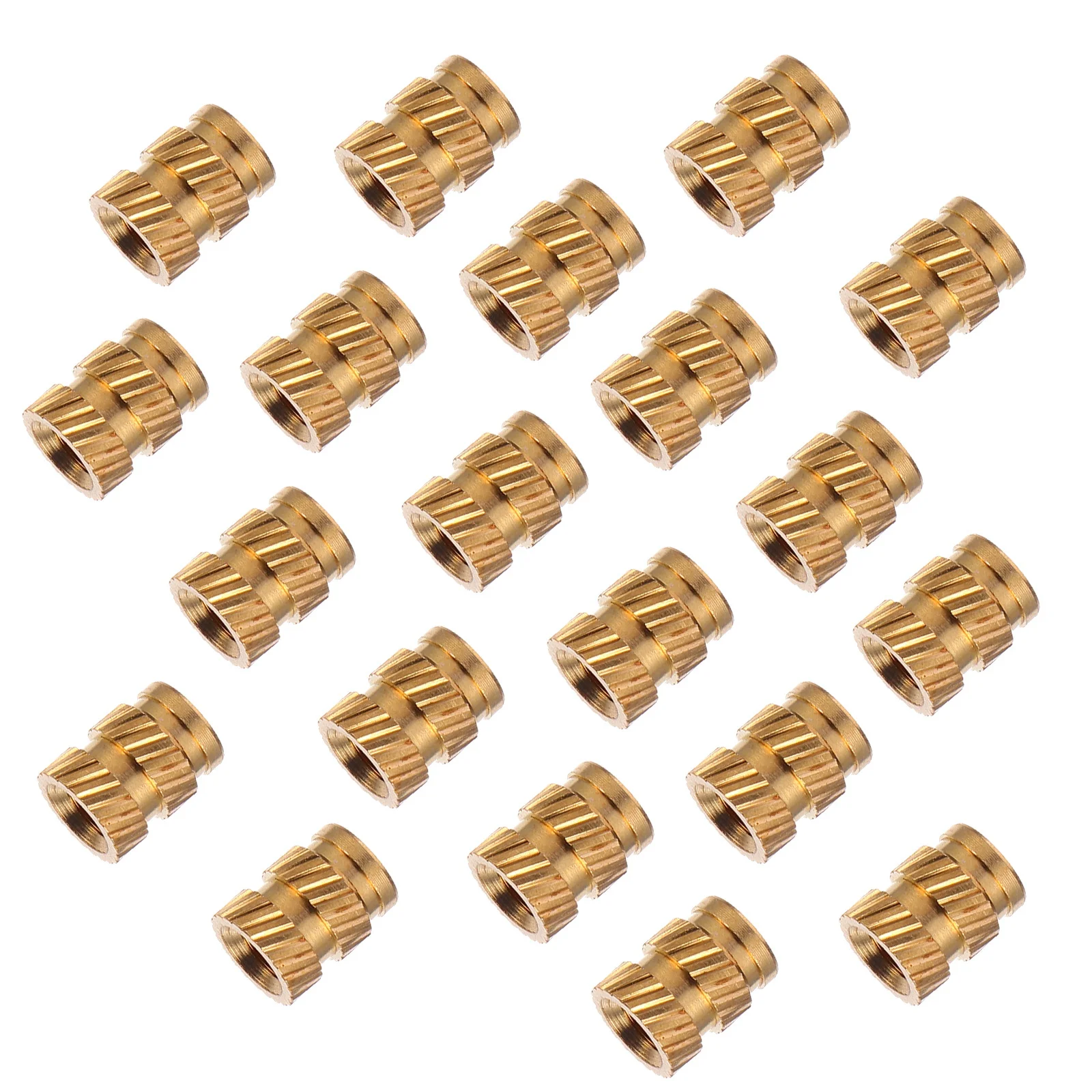 50Pcs Brass Knurled Threaded Inserts Nut Heat Resistant Oxidation Resistant for 3D Printing Machine Parts Copper Spiral Design
50Pcs Brass Knurled Threaded Inserts Nut Heat Resistant Oxidation Resistant for 3D Printing Machine Parts Copper Spiral Design