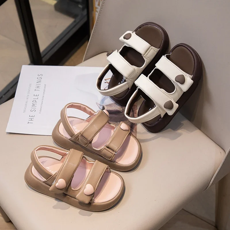 Children Casual Sandals for Girls 2025 Summer New Fashion Korean Style Soft Bottom Non-slip Versatile Princess Love Beach Shoes
Children Casual Sandals for Girls 2025 Summer New Fashion Korean Style Soft Bottom Non-slip Versatile Princess Love Beach Shoes