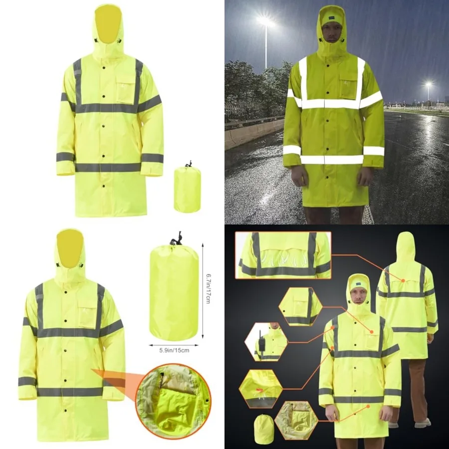 A-SAFETY High Vis Rain Jacket Trench Coat andSafety Rain Jacket RIVER OTTER Rain Bibs ANSI Class 3
A-SAFETY High Vis Rain Jacket Trench Coat andSafety Rain Jacket RIVER OTTER Rain Bibs ANSI Class 3