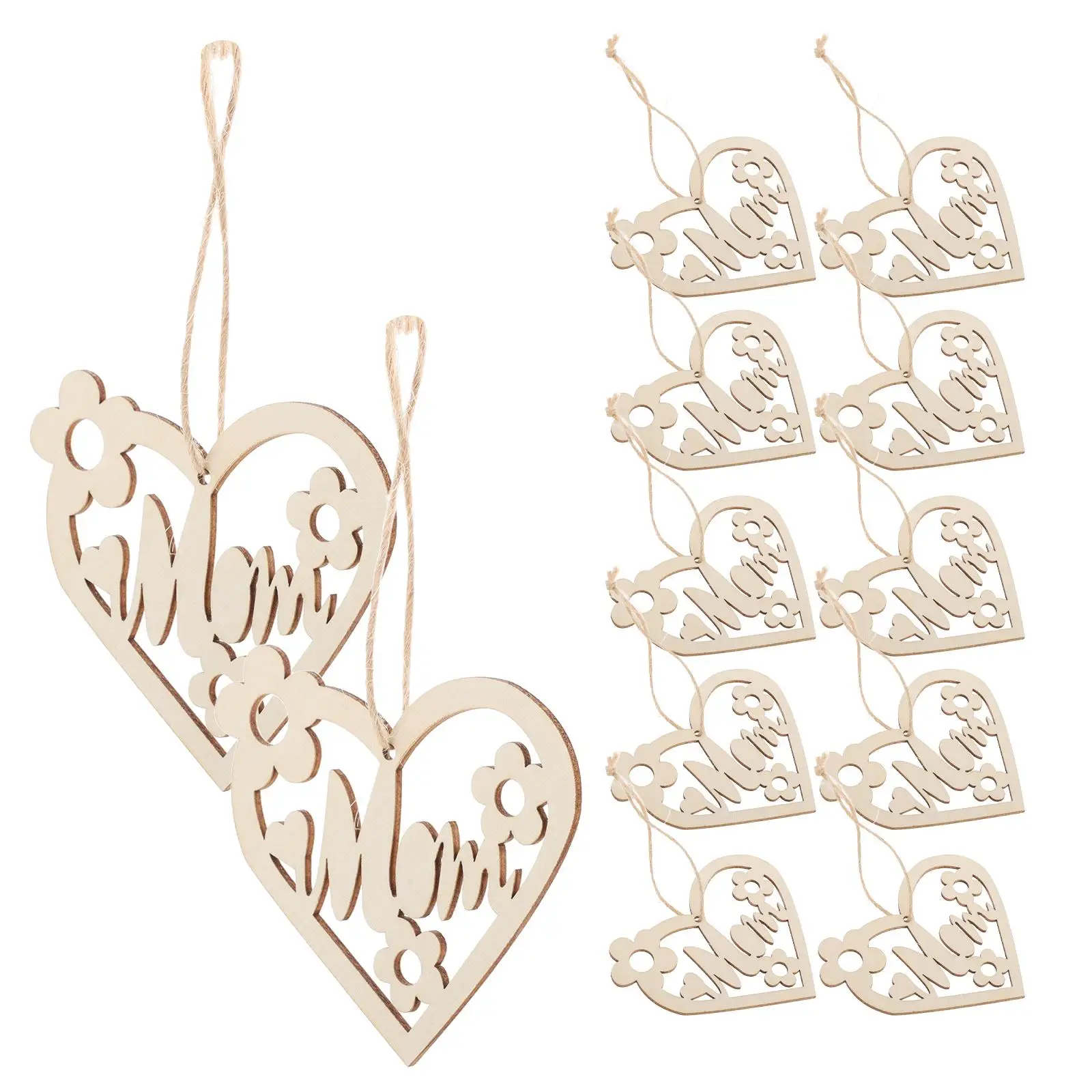 20 Set Mother's Day Wood Chips Unfinished Wooden Crafts Decorative Signs DIY Hanging Ornaments Valentine's Supplies
20 Set Mother's Day Wood Chips Unfinished Wooden Crafts Decorative Signs DIY Hanging Ornaments Valentine's Supplies
