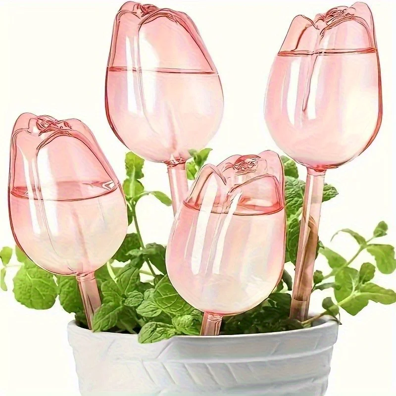 6pcs Pink Tulip Plant Watering Ball, Narrow Outlet Design Can Extend Drip Time, Suitable for Indoor and Outdoor Plants
6pcs Pink Tulip Plant Watering Ball, Narrow Outlet Design Can Extend Drip Time, Suitable for Indoor and Outdoor Plants