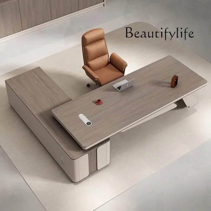 N49 Light Luxury Boss Table Office Desk And Chair Combination Desk Simple Modern Chairperson's Desk
N49 Light Luxury Boss Table Office Desk And Chair Combination Desk Simple Modern Chairperson's Desk