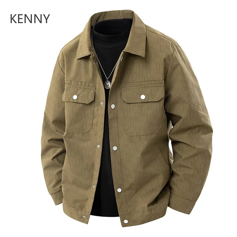 KENNY Spring and Autumn Lapel Fashion Letter Print Jackets Man 2025 New Handsome Multi-pocket Workwear Windbreak Men's Clothing
KENNY Spring and Autumn Lapel Fashion Letter Print Jackets Man 2025 New Handsome Multi-pocket Workwear Windbreak Men's Clothing