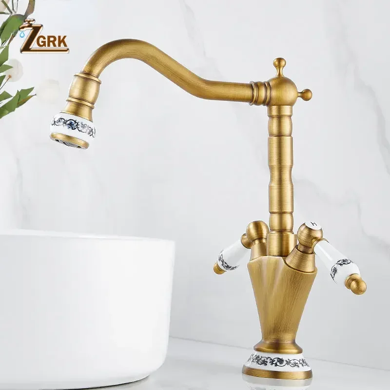 Antique Brass Basin Faucet Cold and Hot Retro Style Bathroom Mixer Faucet Single Hole Dual Handle Heighten Sink Mixer Tap
Antique Brass Basin Faucet Cold and Hot Retro Style Bathroom Mixer Faucet Single Hole Dual Handle Heighten Sink Mixer Tap