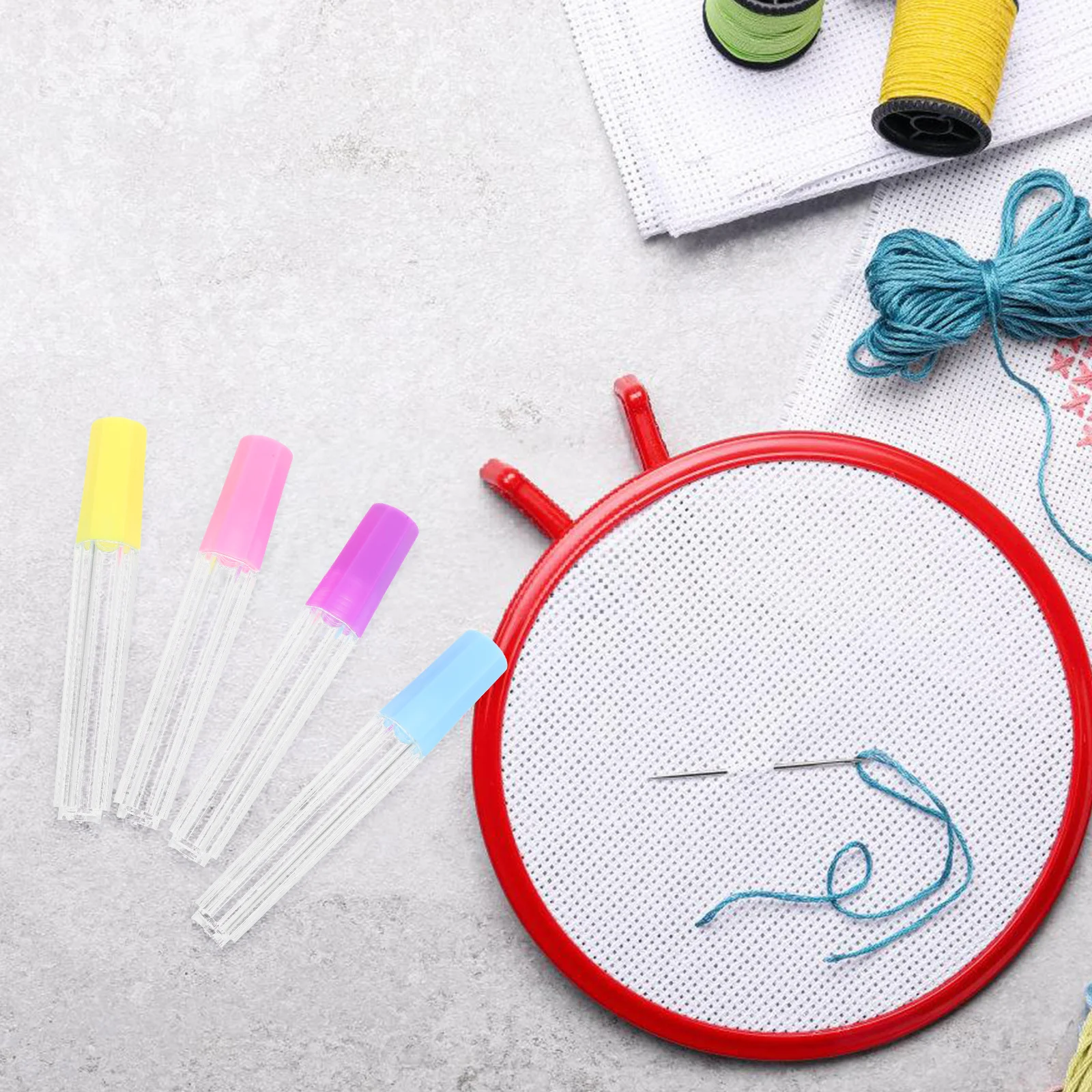 8Pcs Transparent Needle Storage Tubes Secure Closure Portable Design for Sewing Knitting and Embroidery Projects
8Pcs Transparent Needle Storage Tubes Secure Closure Portable Design for Sewing Knitting and Embroidery Projects