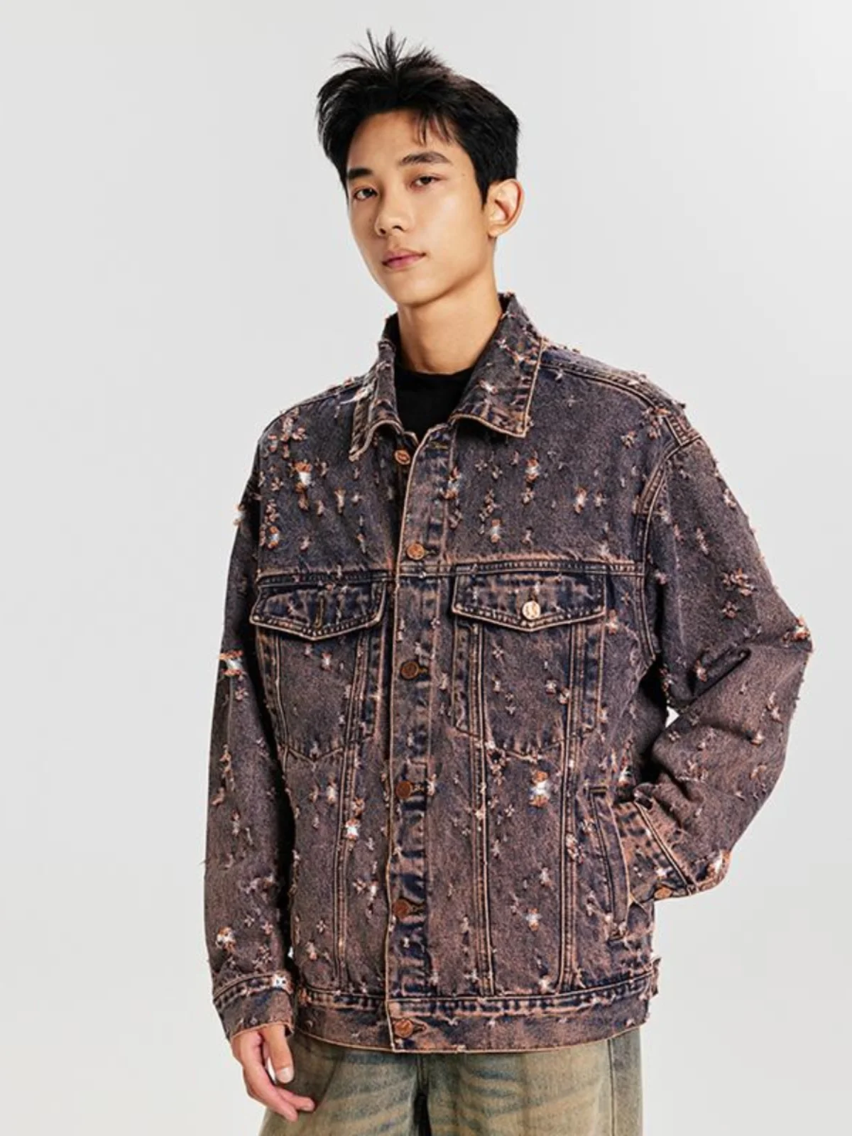 High-End Washed Denim Jacket Men's Casual Workwear Spring Autumn Trendy Brand American Style Leisure Coat Youth Popular
High-End Washed Denim Jacket Men's Casual Workwear Spring Autumn Trendy Brand American Style Leisure Coat Youth Popular