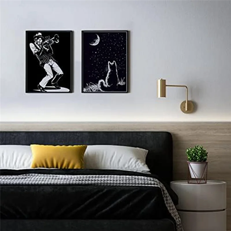 HGHO Scratch Paper Art Set, 50 Sheets 8X11in Black Coated Scratchboard Large Scratch Paper With Wooden Styluses And Stencils Dur
HGHO Scratch Paper Art Set, 50 Sheets 8X11in Black Coated Scratchboard Large Scratch Paper With Wooden Styluses And Stencils Dur