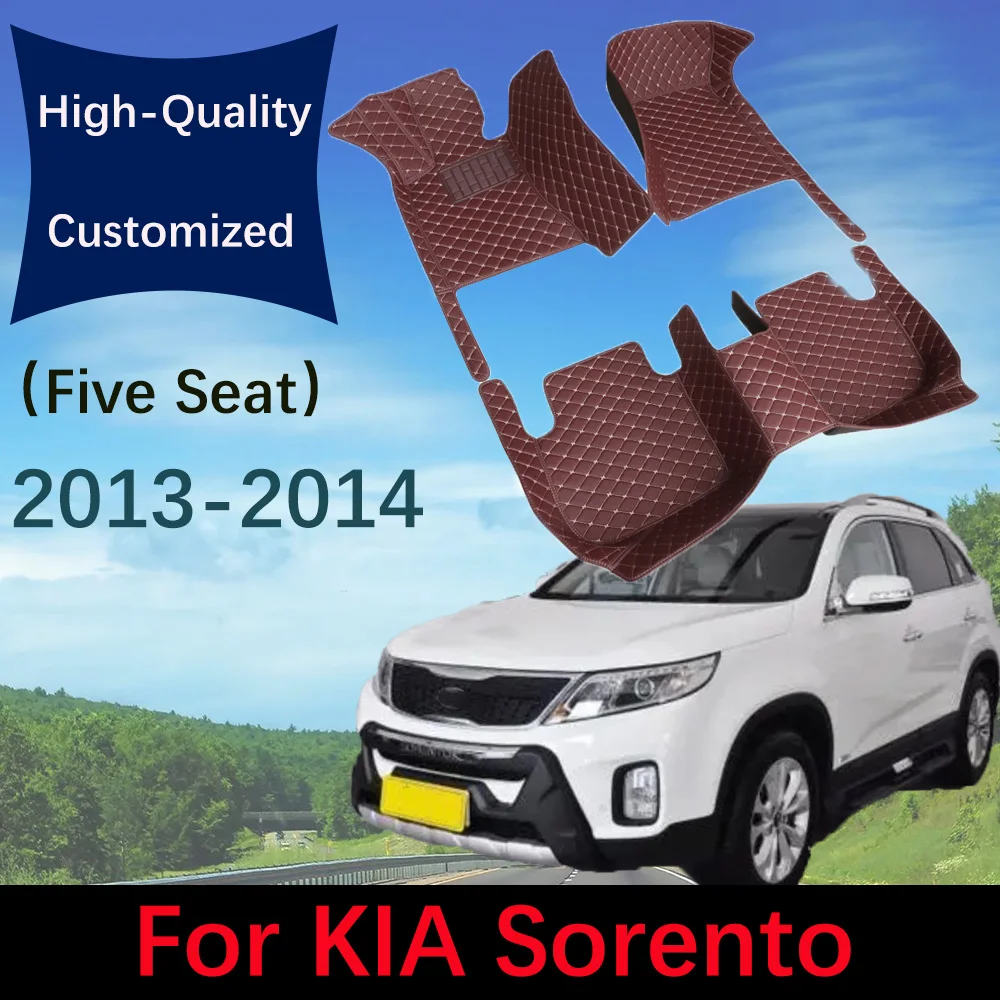 Кожаные автомобильные коврики на заказ для KIA Sorento Five Seat 2013 2014 автомобильный коврик, коврики, автомобильные подкладки для ног, аксессуары для интерьера
Кожаные автомобильные коврики на заказ для KIA Sorento Five Seat 2013 2014 автомобильный коврик, коврики, автомобильные подкладки для ног, аксессуары для интерьера
