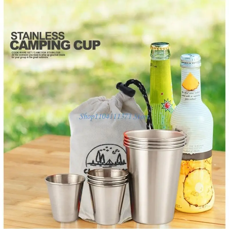P9FC 4Pcs Outdoor Camping Stainless Steel Cup with Mesh Bag Water Tumbler Mug
P9FC 4Pcs Outdoor Camping Stainless Steel Cup with Mesh Bag Water Tumbler Mug
