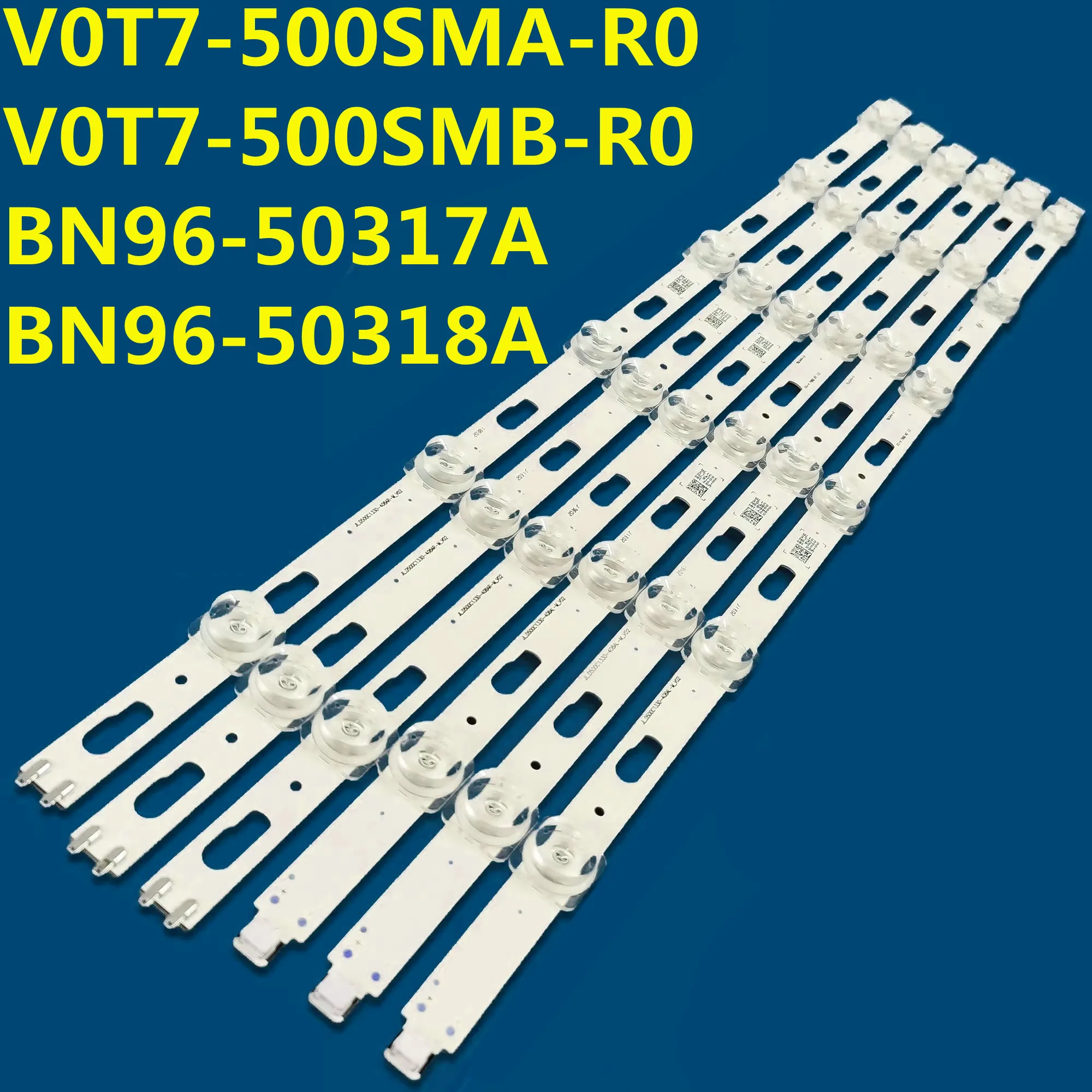 LED Backlight Strip V0T7-500SMA-R0 V0T7-500SMB-R0 BN96-50317A 50318A For UN50TU8000 UE50TU8000 UN50TU8200 UA50TU7000 UA50TU8000
LED Backlight Strip V0T7-500SMA-R0 V0T7-500SMB-R0 BN96-50317A 50318A For UN50TU8000 UE50TU8000 UN50TU8200 UA50TU7000 UA50TU8000