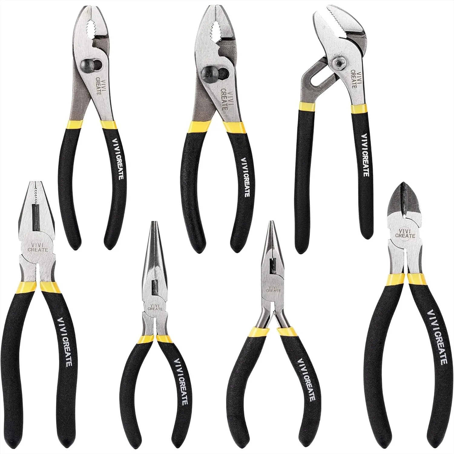 7-Piece Pliers Set Heavy Duty Multipurpose Tools for Home Repair DIY Auto Electrical Work
7-Piece Pliers Set Heavy Duty Multipurpose Tools for Home Repair DIY Auto Electrical Work