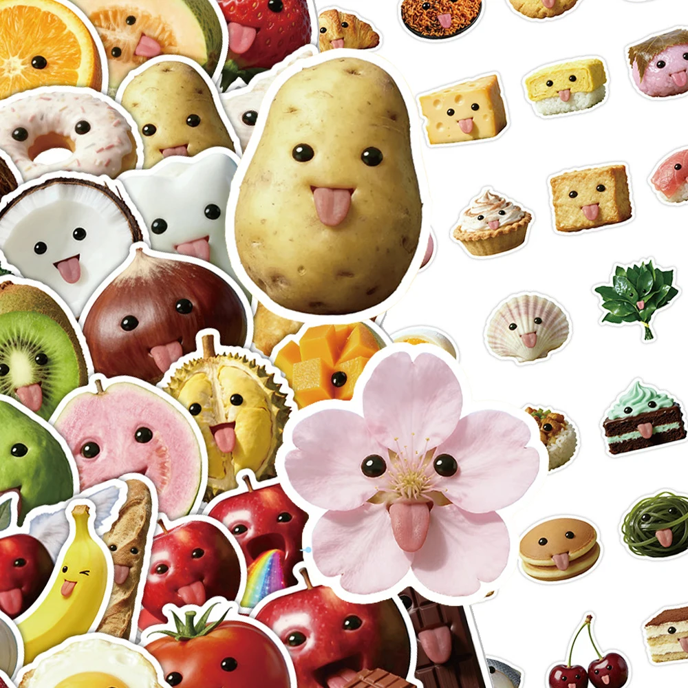 10/30/50/100pcs Funny Abstract Food Fruit Meme Stickers Cute Cartoon Graffiti Decals Suitcase Phone Notebook Sticker Wholesale
10/30/50/100pcs Funny Abstract Food Fruit Meme Stickers Cute Cartoon Graffiti Decals Suitcase Phone Notebook Sticker Wholesale
