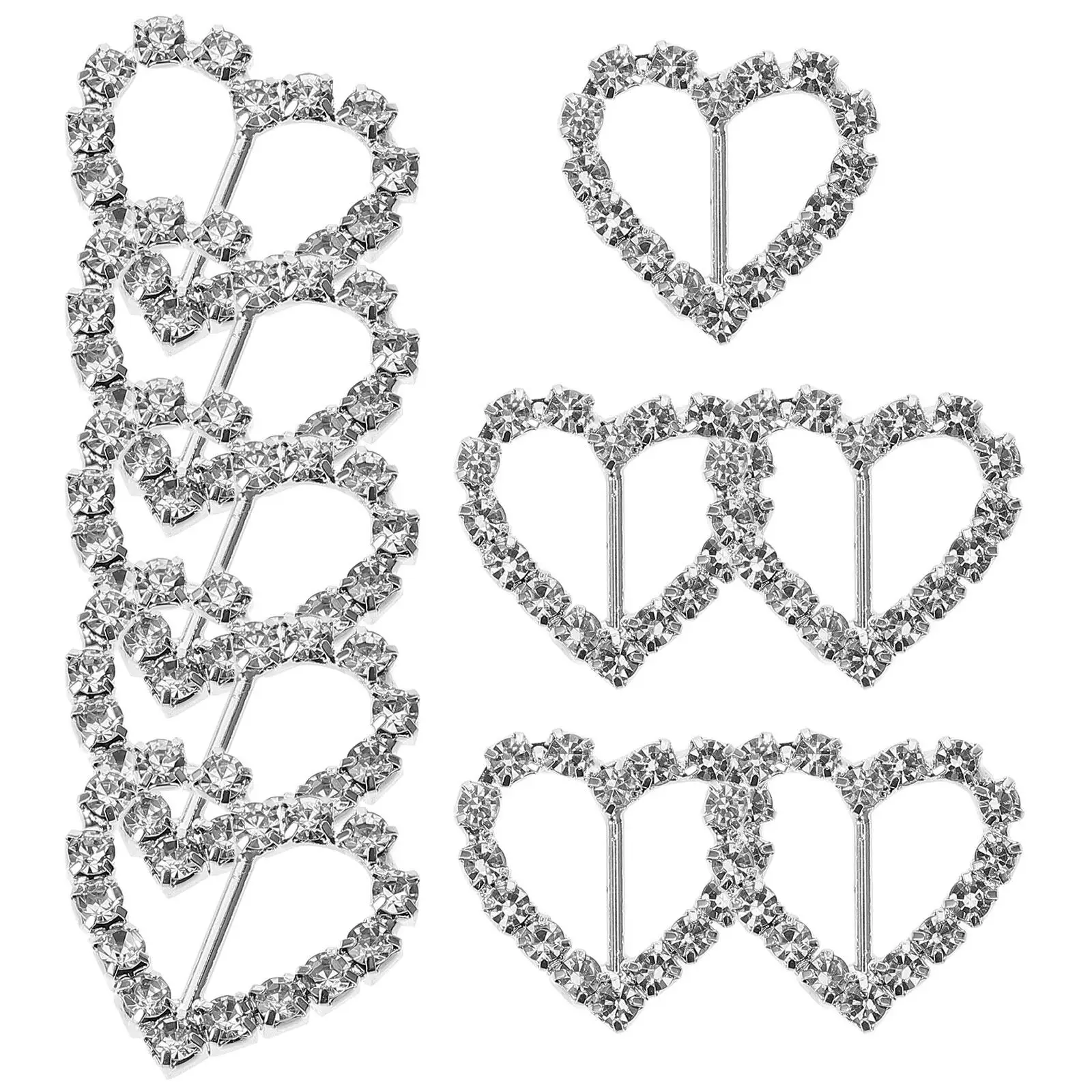 10pcs Rhinestone Decorative Buckle Silver Alloy 18x18mm Fancy Ribbon Slider Heart Shape Craft Wedding Hair Bow Gift Box
10pcs Rhinestone Decorative Buckle Silver Alloy 18x18mm Fancy Ribbon Slider Heart Shape Craft Wedding Hair Bow Gift Box