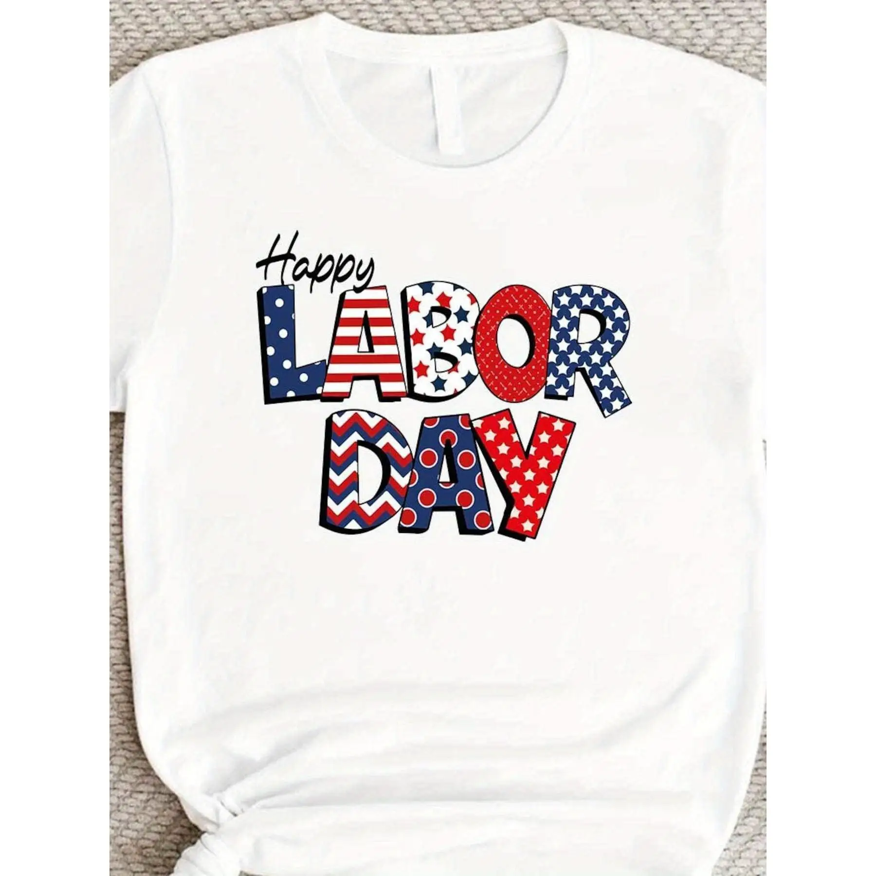 Happy Labor Day T-Shirt American Flag Worker Graphic Tee Unisex US Patriotic Gift for Men Women
Happy Labor Day T-Shirt American Flag Worker Graphic Tee Unisex US Patriotic Gift for Men Women