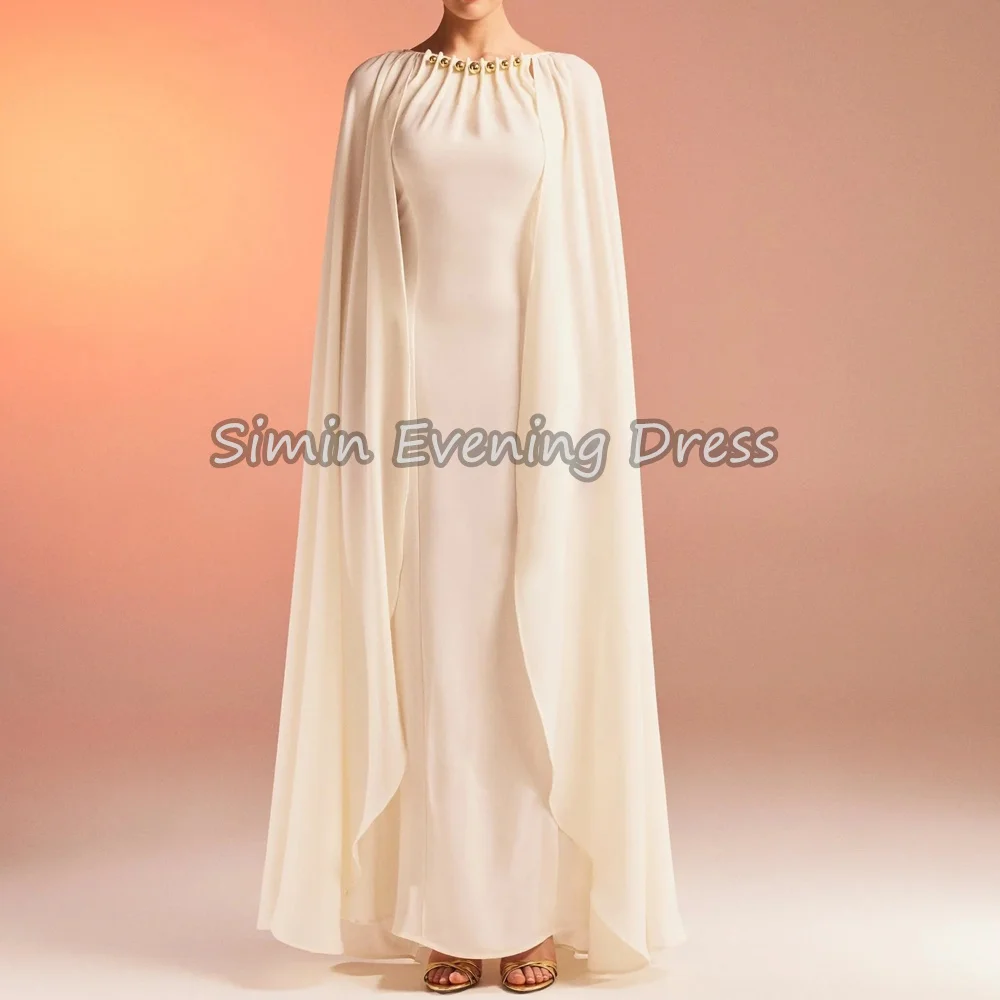 Simin Chiffon A-line O-neck Pleats Floor Length Simple Saudi Evening Dresses For Women 2025 With Beading Elegant Party Dress
Simin Chiffon A-line O-neck Pleats Floor Length Simple Saudi Evening Dresses For Women 2025 With Beading Elegant Party Dress
