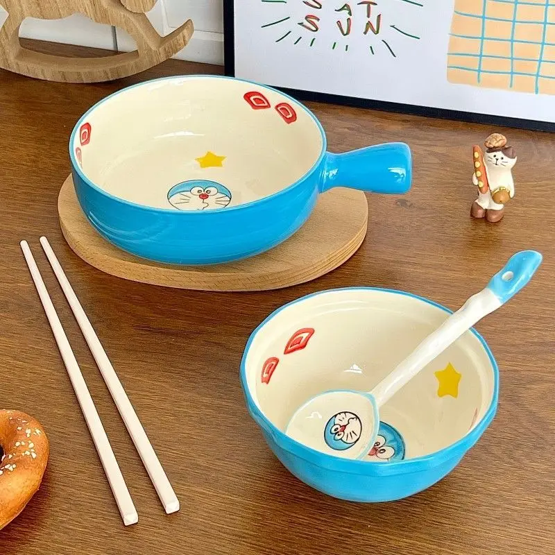 Cute Doraemon cartoon underglaze ceramic tableware for boys and girls anime high-looking rice noodle bowl tableware gift
Cute Doraemon cartoon underglaze ceramic tableware for boys and girls anime high-looking rice noodle bowl tableware gift