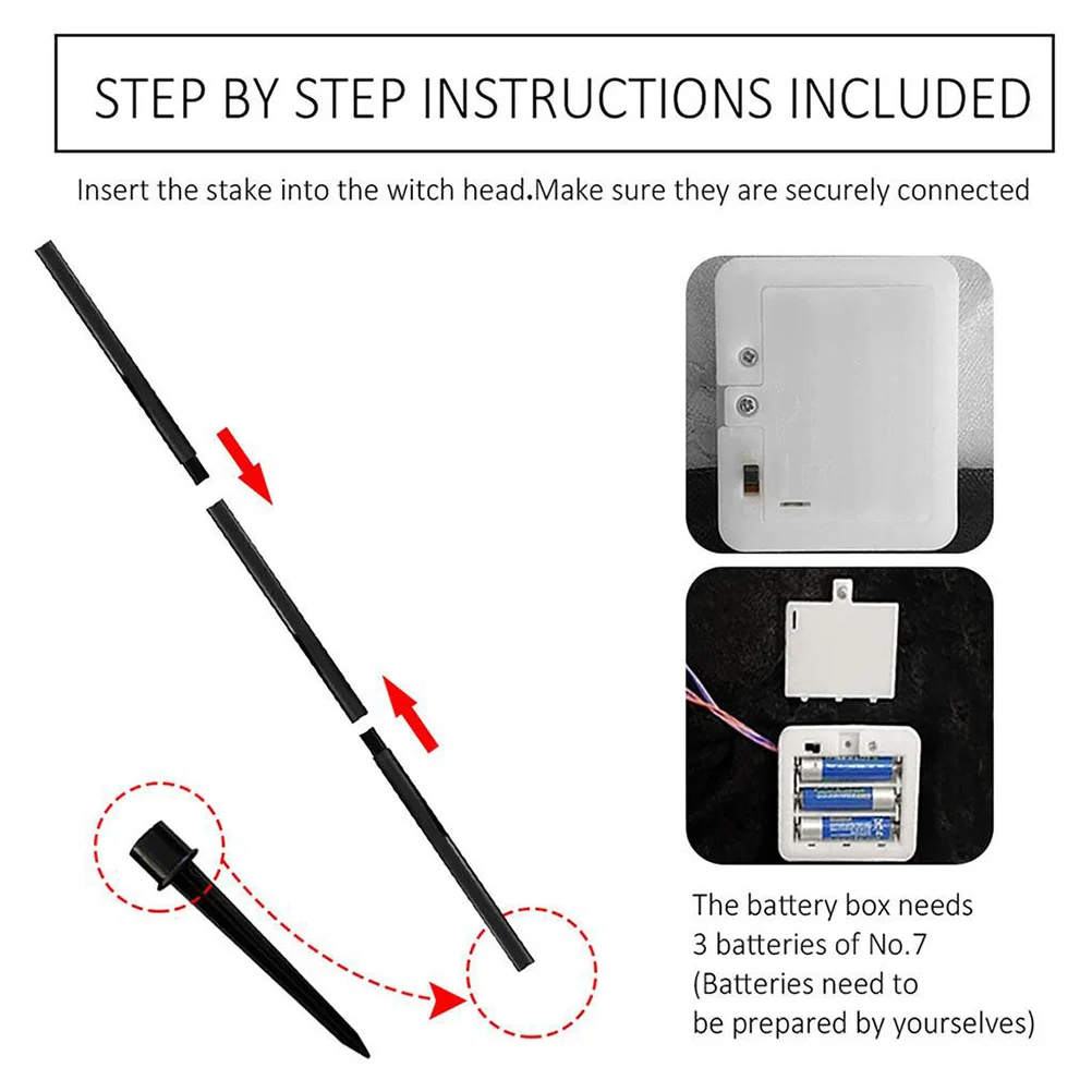 Voice Control Witch Halloween Decorations Luminous Witches Ornament For Yard Garden Party Outdoor Indoor Decoration 
Voice Control Witch Halloween Decorations Luminous Witches Ornament For Yard Garden Party Outdoor Indoor Decoration