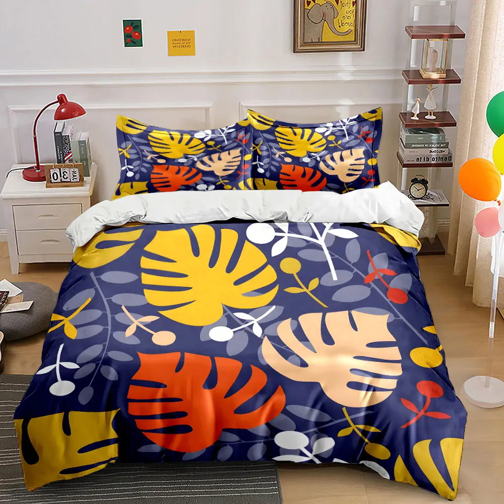Tropical Three-Piece Set for Decor kid's and adults' bedroom decor, Exquisite three-piece bedding set gift
Tropical Three-Piece Set for Decor kid's and adults' bedroom decor, Exquisite three-piece bedding set gift