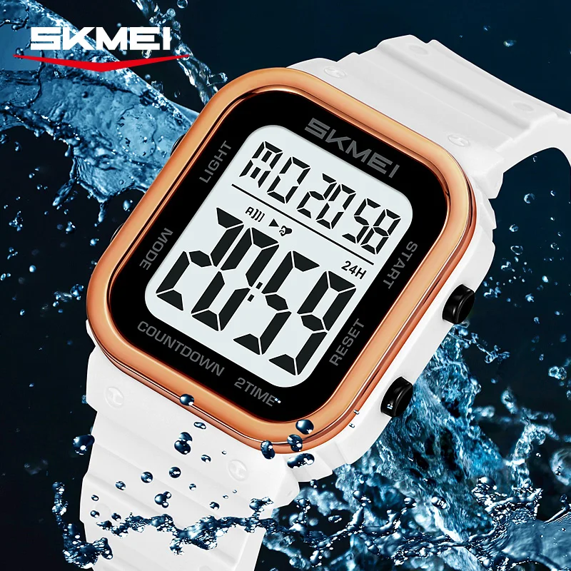 SKMEI 5Bar Водонепроницаемые военные часы с обратным отсчетом, будильник, светодиодный светильник, электроника, наручные часы, цифровые спортивные часыreloj hombre 
SKMEI 5Bar Водонепроницаемые военные часы с обратным отсчетом, будильник, светодиодный светильник, электроника, наручные часы, цифровые спортивные часыreloj hombre