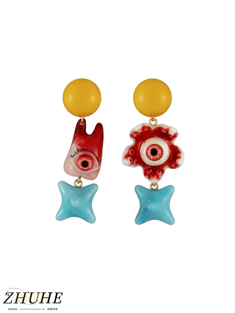 ZHUHE Gothic And Quirky Style Four-pointed Star Earrings Are Perfect Jewelry Accessories For Women To Give To Their Girlfriends
ZHUHE Gothic And Quirky Style Four-pointed Star Earrings Are Perfect Jewelry Accessories For Women To Give To Their Girlfriends