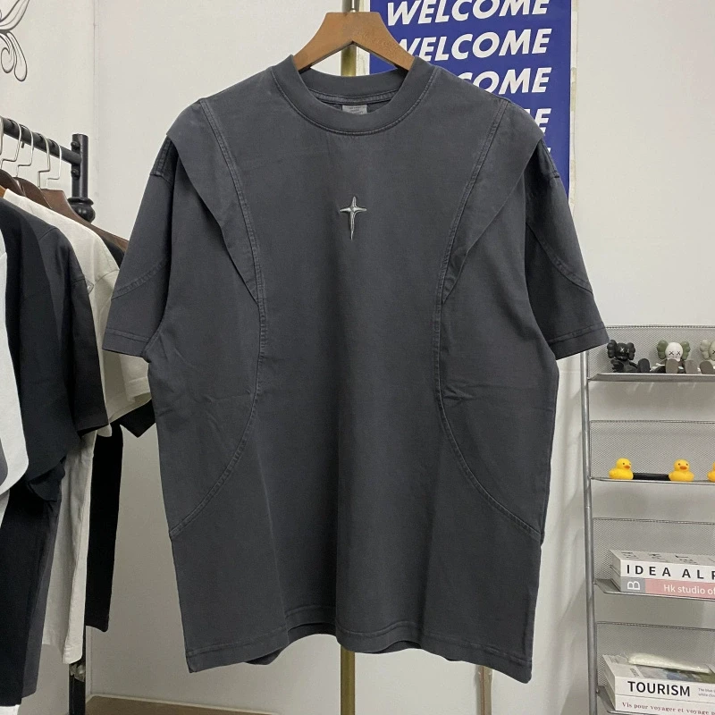 Patchwork Embroidery T Shirt Best Quality Men Women Oversized T-shirt Top Tees
Patchwork Embroidery T Shirt Best Quality Men Women Oversized T-shirt Top Tees