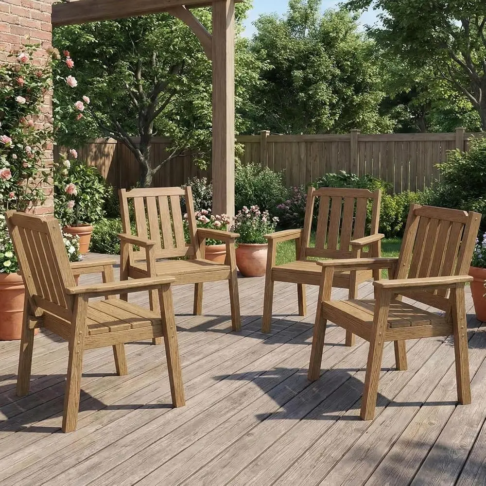 All-Weather HDPE Outdoor Patio Dining Set for 4, Durable and Waterproof, Ideal for Garden, Backyard, Poolside, Porch, Deck in Na
All-Weather HDPE Outdoor Patio Dining Set for 4, Durable and Waterproof, Ideal for Garden, Backyard, Poolside, Porch, Deck in Na