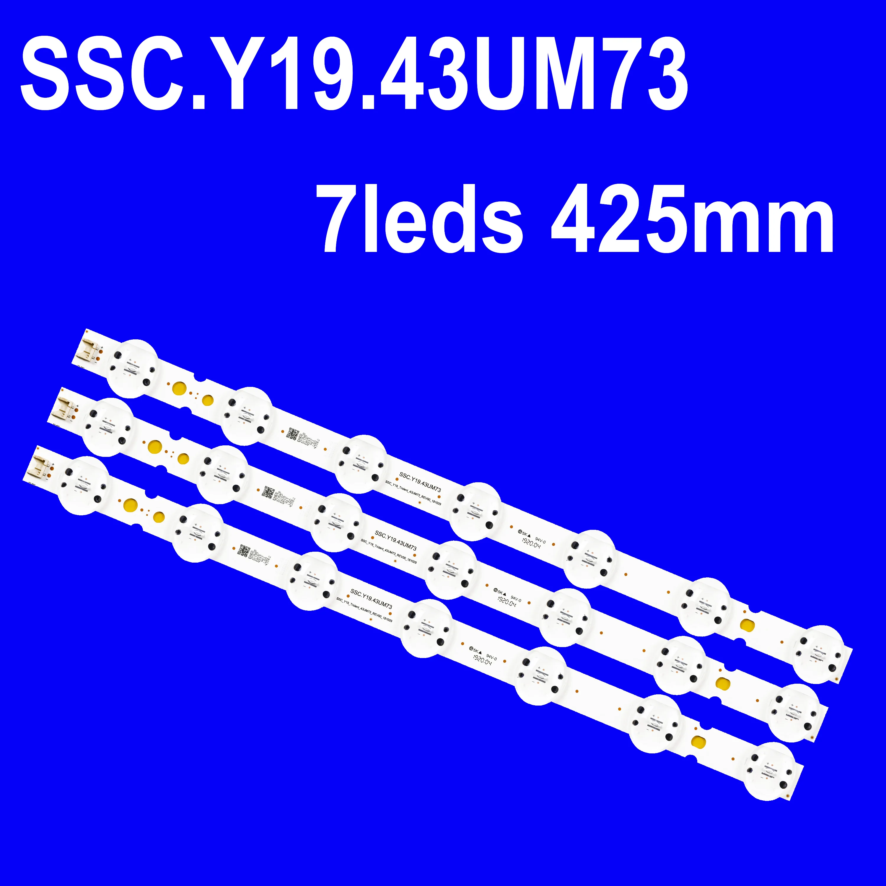 3 шт./компл. светодиодная подсветка для телевизоров 43UM7600PTA 43UM4390PLC 43UM7300PSA SSC.Y19.43UM73 43UM74006LB 43UM7450PLA 43UM7390PLC 43UM7400PLB
3 шт./компл. светодиодная подсветка для телевизоров 43UM7600PTA 43UM4390PLC 43UM7300PSA SSC.Y19.43UM73 43UM74006LB 43UM7450PLA 43UM7390PLC 43UM7400PLB