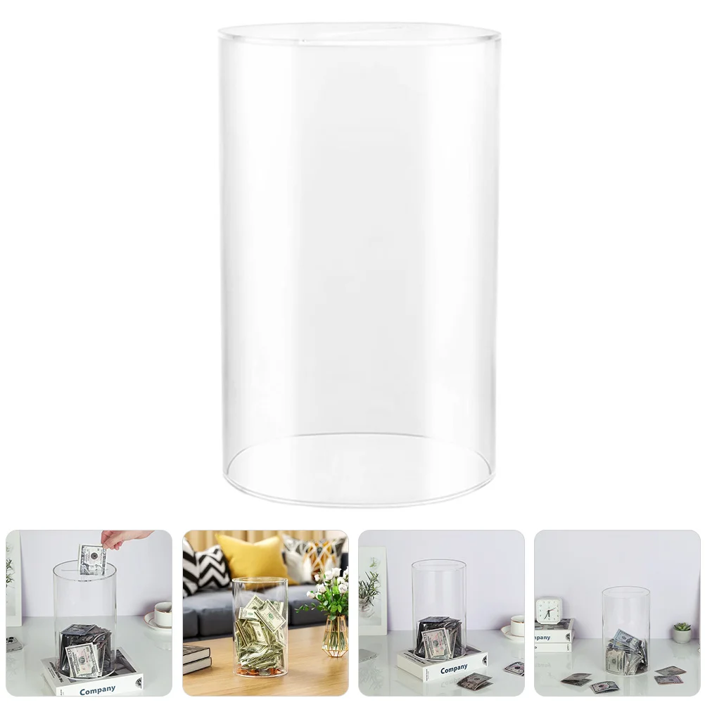 Large Capacity Transparent Acrylic Money Saving Jar Cylinder Shape Coin Bank Piggy Bank Clear Cash Container for Desktop
Large Capacity Transparent Acrylic Money Saving Jar Cylinder Shape Coin Bank Piggy Bank Clear Cash Container for Desktop
