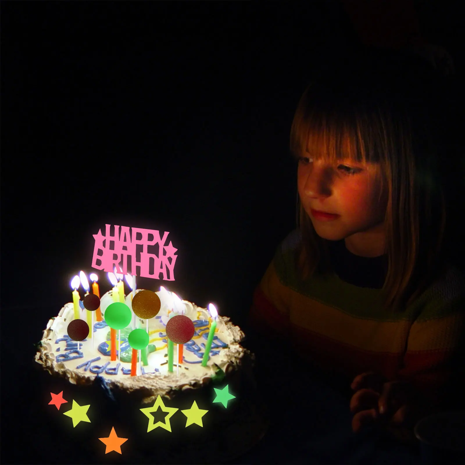 40 Pcs Birthday Party Decoration Glow Balls for Supplies Shine Accessories Plastic Star Decorations The Dark Child
40 Pcs Birthday Party Decoration Glow Balls for Supplies Shine Accessories Plastic Star Decorations The Dark Child