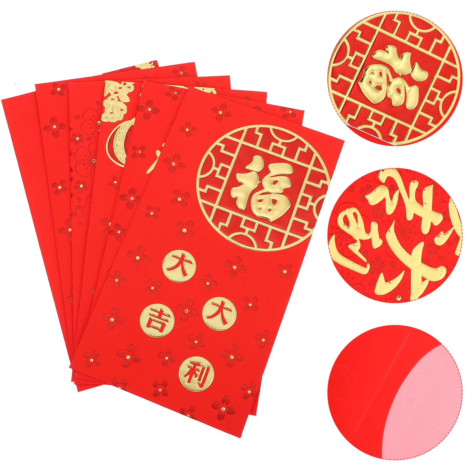30Pcs Unique Design Chinese Theme New Year Red Envelope Decorative Red Packet With Blessing Meaning
30Pcs Unique Design Chinese Theme New Year Red Envelope Decorative Red Packet With Blessing Meaning
