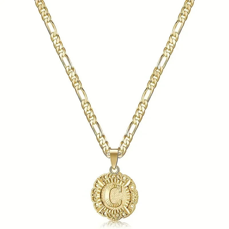 Popular Fashion 26 Letter Pendant Necklace Vintage Classic Round Pendant Collarbone Neck Chain Necklace Girls Birthday Gift
Popular Fashion 26 Letter Pendant Necklace Vintage Classic Round Pendant Collarbone Neck Chain Necklace Girls Birthday Gift
