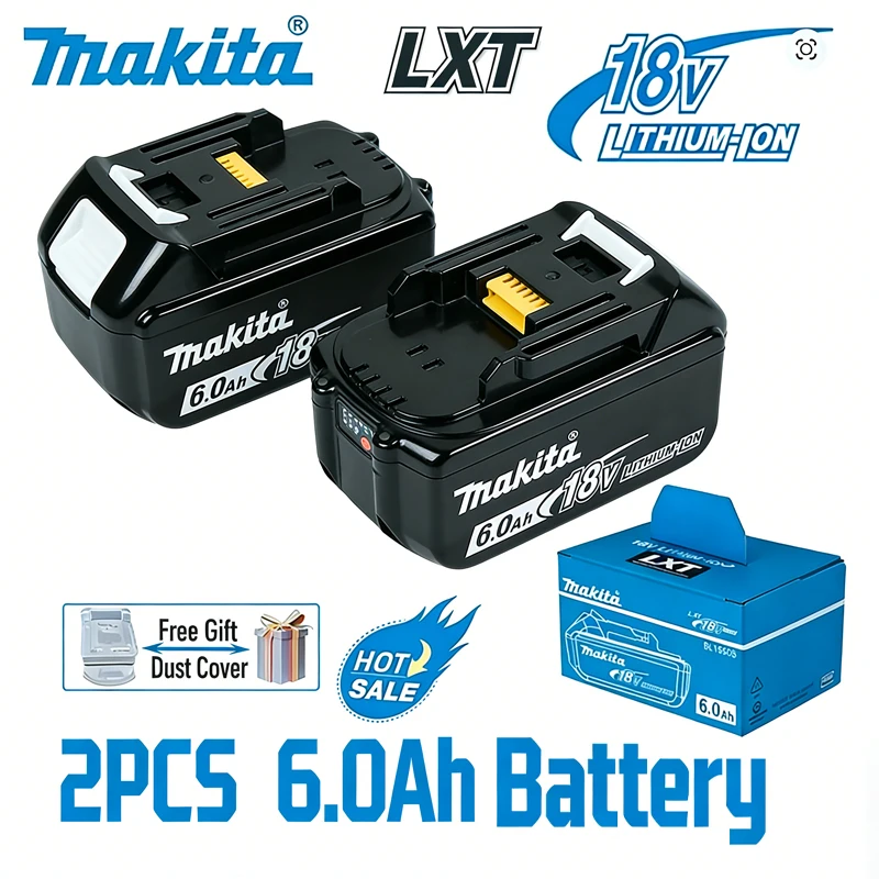 6000mAh Makita battery 6Ah BL1860 BL1850B BL1850 BL1840 BL1830 Screwdriver Battery Charger 18v Replacement Power Tool Batteries
6000mAh Makita battery 6Ah BL1860 BL1850B BL1850 BL1840 BL1830 Screwdriver Battery Charger 18v Replacement Power Tool Batteries