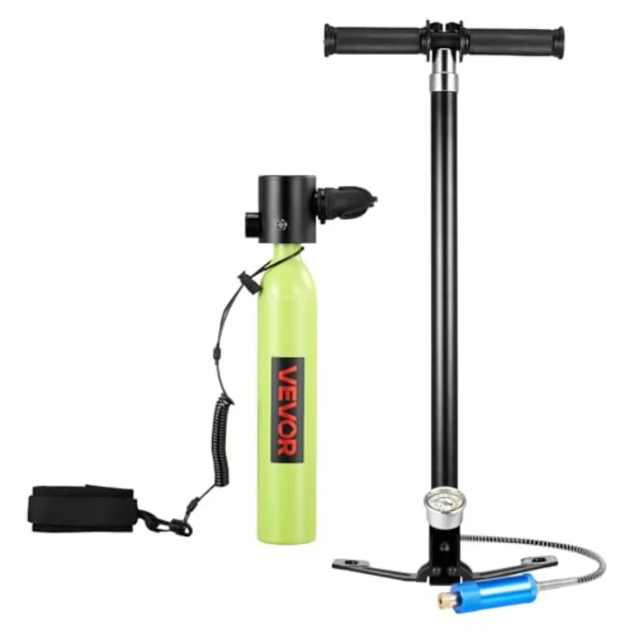 Mini scuba tank for snorkeling, aluminum alloy, black, 0.5L portable diving cylinder with up to 10-minute dive time, includes p
Mini scuba tank for snorkeling, aluminum alloy, black, 0.5L portable diving cylinder with up to 10-minute dive time, includes p