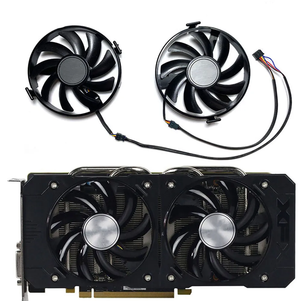 One Pair of FDC10U12S9-C Graphics Card Cooling Fans for XFX R9 370 380 380X R7 370 360 QICK Graphics Card
One Pair of FDC10U12S9-C Graphics Card Cooling Fans for XFX R9 370 380 380X R7 370 360 QICK Graphics Card
