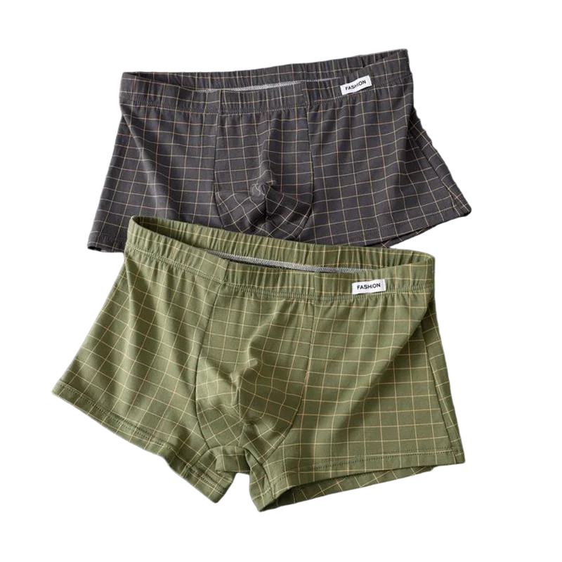 LA KACO Men's Underwear Plaid Panties Men's Cotton Breathable Four Corner Pants Men's Pure Cotton Crotch Flat Corner Underwear
LA KACO Men's Underwear Plaid Panties Men's Cotton Breathable Four Corner Pants Men's Pure Cotton Crotch Flat Corner Underwear