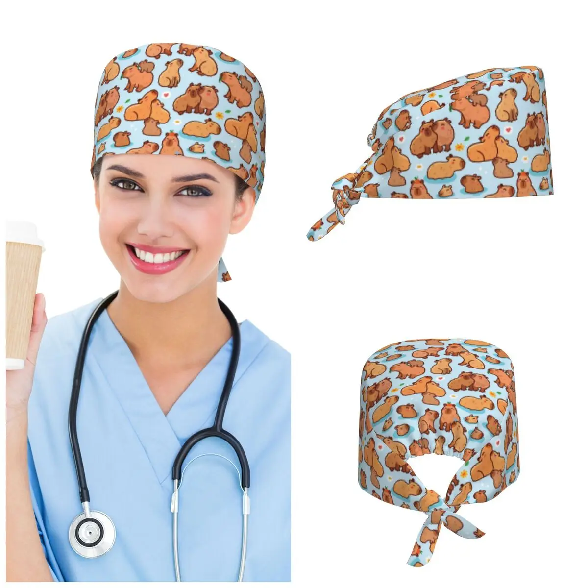 Милая винтажная медицинская шапочка с изображением капибары для медсестер, врачей, ветеринаров и персонала по уходу за животными
Милая винтажная медицинская шапочка с изображением капибары для медсестер, врачей, ветеринаров и персонала по уходу за животными